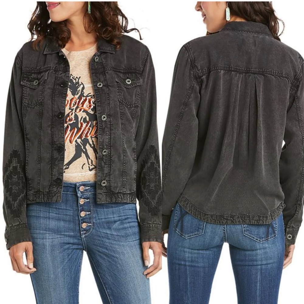Ariat Washed Black Jean Jacket